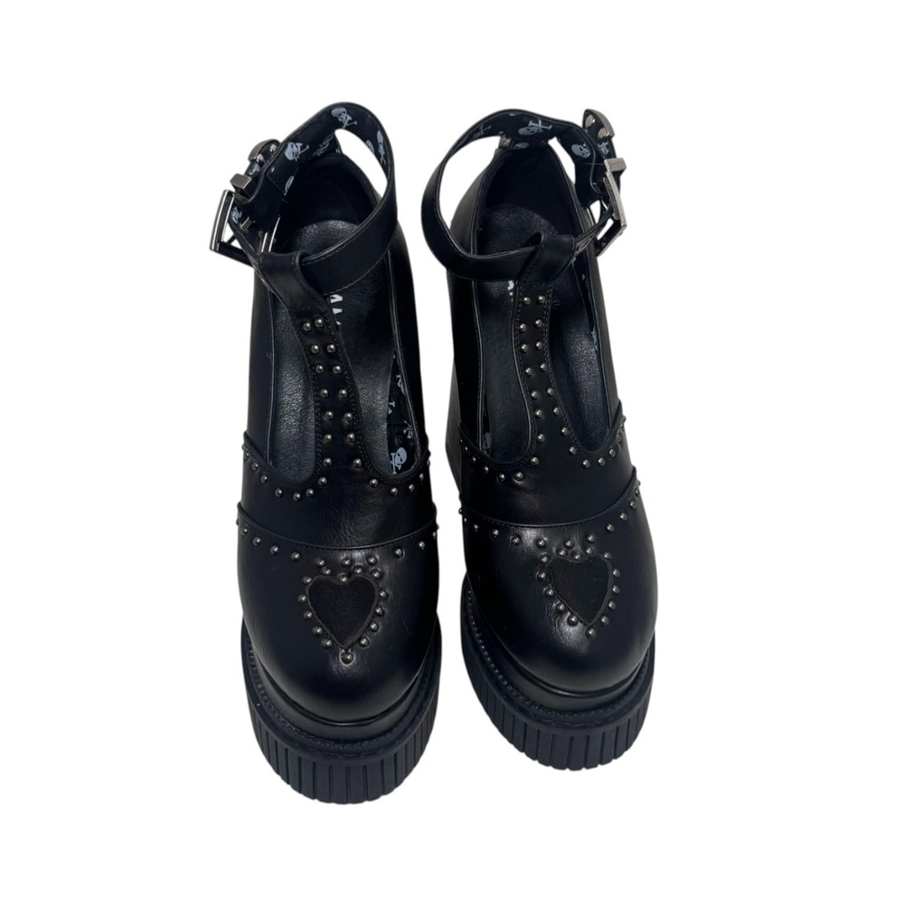 Lamoda she's so special SPIKED platform heels Dolls Kill Goth Edgy Sexy Size 8 - Picture 4 of 11